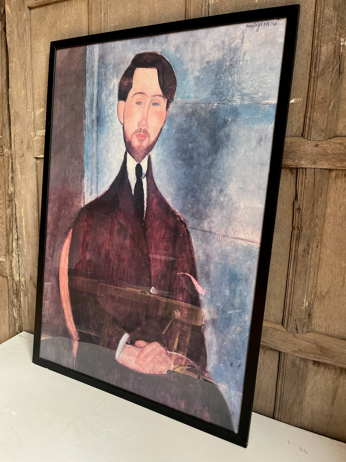 Framed Modigliani 'Leopold Zborowski' Print